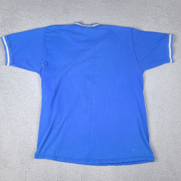 Vintage 1998 Chicago Cubs T-Shirt Mens XL Blue Pro Player MLB Script Logo - Picture 9 of 16